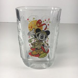 Y2K Mickey Mouse Collectable GlassTumbler yr 2000 McDonalds Collectible